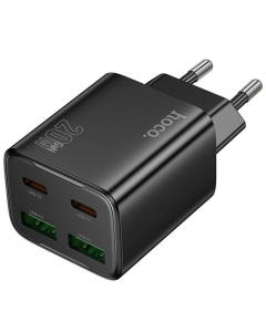 Зарядний пристрій Hoco N55 Fundador PD20W four-port (2USB-A/2C) Чорний (Black)