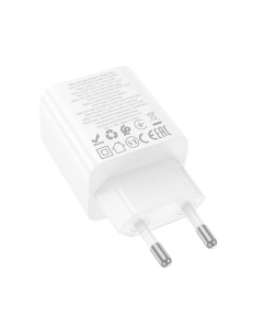 Зарядний пристрій Hoco N55 Fundador PD20W four-port (2USB-A/2C) Білий (White)