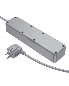 Мережевий фільтр Borofone BAC9 Power PD20W (3USB-A/1C/3xSocket) (2м) Білий (White)