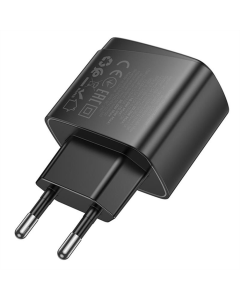 Зарядное устройство Hoco CS61A Bright PD30W+QC3.0 (1USB-A/1C) Черное (Black)