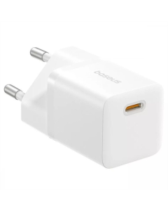 Зарядное устройство Baseus GaN5 Fast Charger (mini) PD20W (1USB-C) + кабель Type-C to Type-C Белый (White)