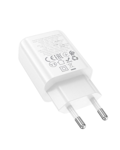 Зарядное устройство Hoco N63 Gentle PD30W+QC3.0 (1USB-A/1C) Белый (White)
