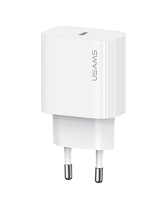 Зарядний пристрій Usams US-CC226 Kit-Yi Ser. 20W (1USB-C) + кабель Type-C to Type-C Білий (White)