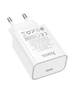 Зарядное устройство Hoco C143A Benefit PD20W (1USB-C) Белый (White)