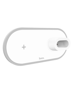 Зарядний пристрій бездротовий Hoco CW21 3in1 Білий (White)