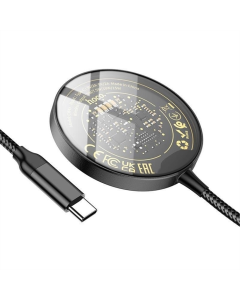 Зарядний пристрій бездротовий Hoco CW45 Discovery Edition 3-in-1 Чорний (Black)