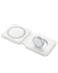 Зарядний пристрій бездротовий Wireless Charger with Magsafe 2in1 for Apple (AAA) (box) Білий (White)