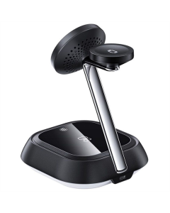 Зарядний пристрій бездротовий Acefast E16 desktop 3-in-1 Чорна (Black)