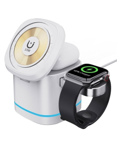 Зарядний пристрій бездротовий H48 4in1 Compact Білий (White)