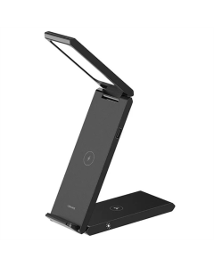 Зарядний пристрій бездротовий Usams US-CD181 15W 3in1 with Table Lamp Чорний (Black)