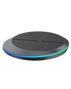 Зарядний пристрій бездротовий JJT-827 RGB 15W Чорний (Black)