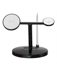 Зарядний пристрій бездротовий WIWU Wi-W032 Magnetic 4 in 1 Cableless Charger Чорний (Black)