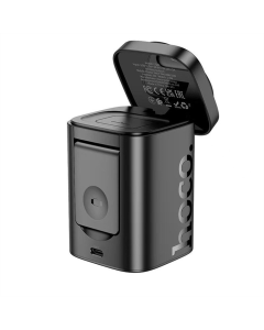 Зарядний пристрій бездротовий Hoco CQ20 Clever 3in1 15W Чорний (Black)