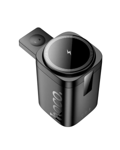 Зарядний пристрій бездротовий Hoco CQ20 Clever 3in1 15W Чорний (Black)