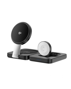 Зарядний пристрій бездротовий WIWU Wi-W028 QI2 3 in 1 wireless charger Чорний (Black)