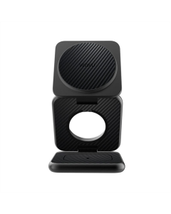 Зарядний пристрій бездротовий WIWU Wi-W035 Kevlar Mag Go 3 in 1 wireless charger Чорний (Black)