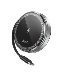 Зарядний пристрій бездротовий Hoco CQ18 Flash 2in1 Magnetic + iWatch Срібний (Silver)