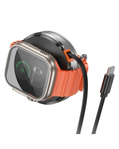Зарядний пристрій бездротовий Hoco CQ18 Flash 2in1 Magnetic + iWatch Срібний (Silver)