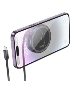 Зарядний пристрій бездротовий Hoco CQ18 Flash 2in1 Magnetic + iWatch Сірий (Metal Gray)