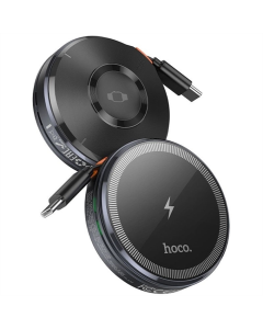 Зарядний пристрій бездротовий Hoco CQ18 Flash 2in1 Magnetic + iWatch Сірий (Metal Gray)