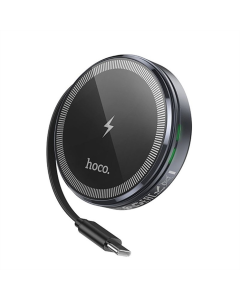 Зарядний пристрій бездротовий Hoco CQ18 Flash 2in1 Magnetic + iWatch Сірий (Metal Gray)