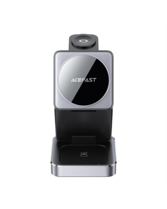 Зарядний пристрій бездротовий Acefast E20 desktop 3-in-1 Чорний (Black)