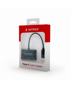 Картридер Gembird UHB-CR3-02 USB Type-C Черный (Black)