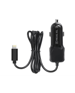 Автомобильное зарядное устройство REAL-EL CA-17 (2USB, 2.1A) + кабель Lightning Черный (Black)