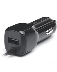 Автомобільний зарядний пристрій REAL-EL CA-15 (2USB, 2.1A) + кабель microUSB Чорний (Black)