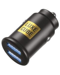 Автомобільний зарядний пристрій Luxe Cube 2USB 12W (8886899698465) Чорний (Black)