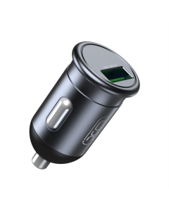 Автомобільний зарядний пристрій XO CC46 (USB, 3A) (6920680827343) Сірий (Gray)