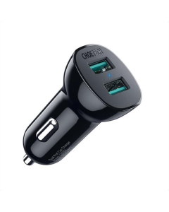 Автомобільний зарядний пристрій Choetech C0051 36W QC3.0 (2USBx2.4A) (C0051-V5) Чорний (Black)