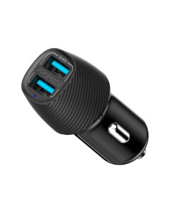 Автомобільний зарядний пристрій Promate Voltrip-Duo Чорний (Black)