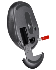 Миша бездротова Defender Auris MB-027 4D, 800-1600dpi Сірафс (Grey)