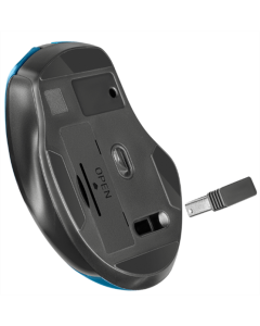 Миша бездротова Defender Prime MB-053, 6D, 800-1600dpi Silent Синя (Turquoise)