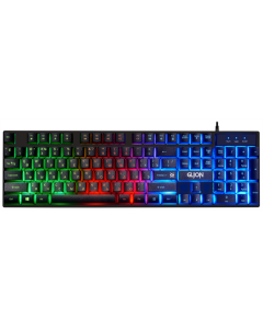 Клавіатура Defender  Glion C-123 UKR,Light+ миша Чорна (Black)