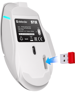 Миша бездротова Defender Stix GM-009 Біла (White)
