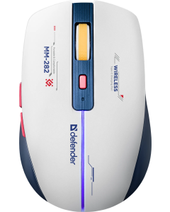 Миша бездротова Defender Dila MM-282,LED,6D,2.4,1800dp Біла (White/Blue)