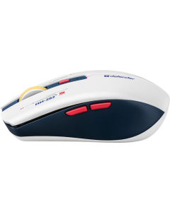 Миша бездротова Defender Dila MM-282,LED,6D,2.4,1800dp Біла (White/Blue)