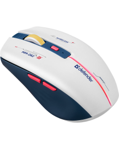 Миша бездротова Defender Dila MM-282,LED,6D,2.4,1800dp Біла (White/Blue)
