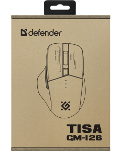 Миша бездротова Defender Tisa GM-126 ,LED,7D,2.4+BT,1600dpi Біла (White Blue)