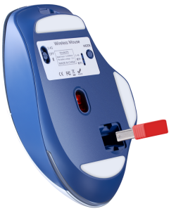 Миша бездротова Defender Tisa GM-126 ,LED,7D,2.4+BT,1600dpi Біла (White Blue)