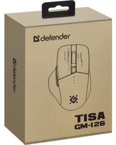 Миша бездротова Defender Tisa GM-126 ,LED,7D,2.4+BT,1600dpi Біла (White Blue)