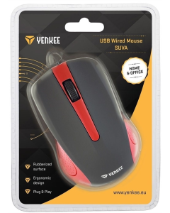 Миша YENKEE YMS 1015RD Suva USB Красный (Red)