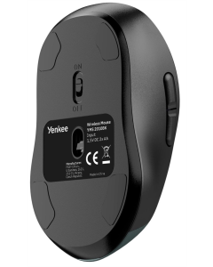Миша бездротова YENKEE 2010BK GYRO (2.4G+Bluetooth) Чорна (Black)