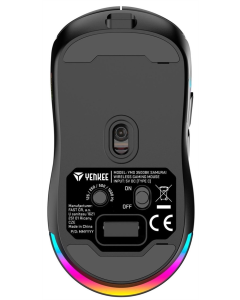 Миша бездротова ігрова YENKEE YMS 3500BK SAMURAI Чорна (Black)