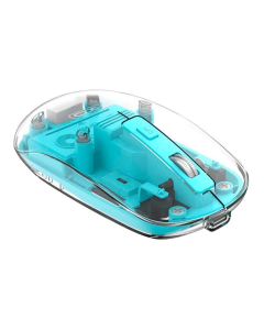 Миша беспроводная XO M12 Transparent Off Синяя (Blue)