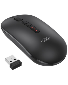 Миша бездротова XO M12 Silent Off (2.4G+Bluetooth) Чорна (Black)
