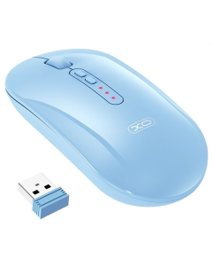 Миша беспроводная XO M13 Silent Off (2.4G+Bluetooth) Синяя (Небесная)