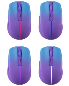 Миша бездротова Defender Mystery MM-301 LED  (2.4G+Bluetooth) Фіолетова (Purple)